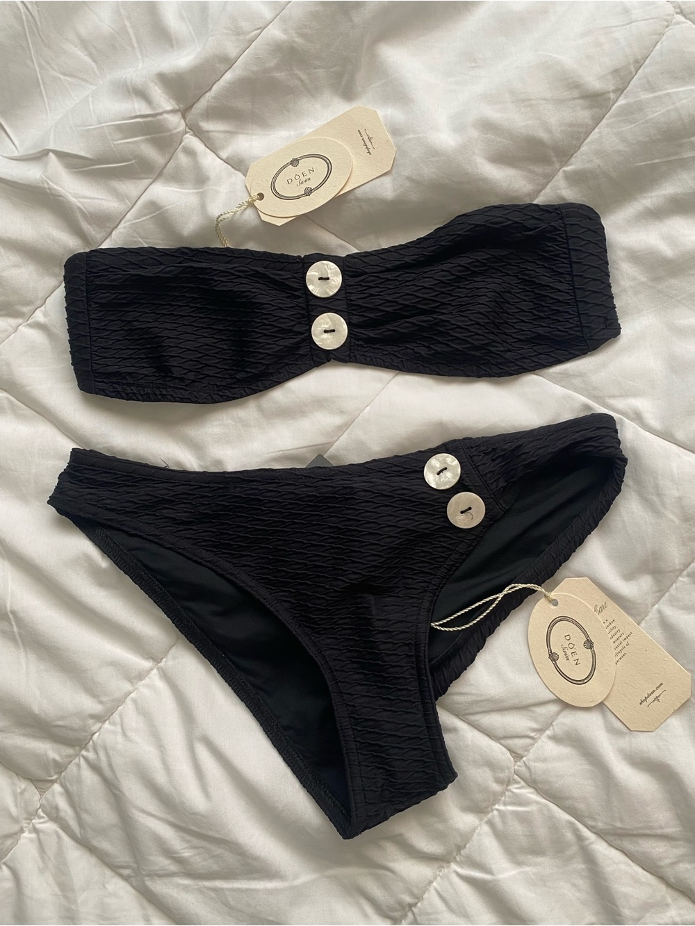 Doen Riva Bikini Set in Black